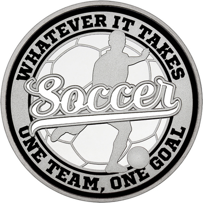 White "Soccer" with Black Outer Circular Borders